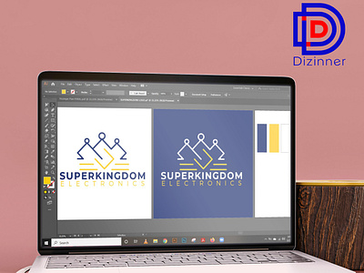 Superkingdom Electronics logo art artist brand identity branding corporate identity dailyshot design designer follow graphic design graphic designers hire me illustration logo logo design logo designer logos shots vector illustration web designers