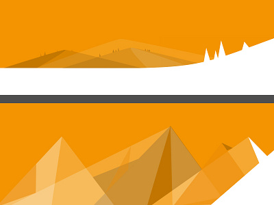 Playing around with moutains geometry header moutains nature orange polygons test tree