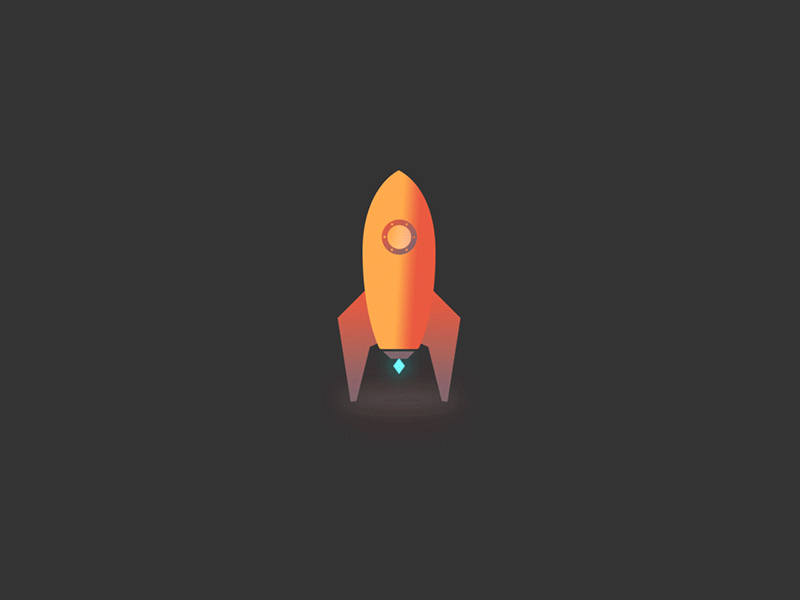 Launch after effects animated animated gif fire flying gif launch motion graphic orange rocketship space spaceship