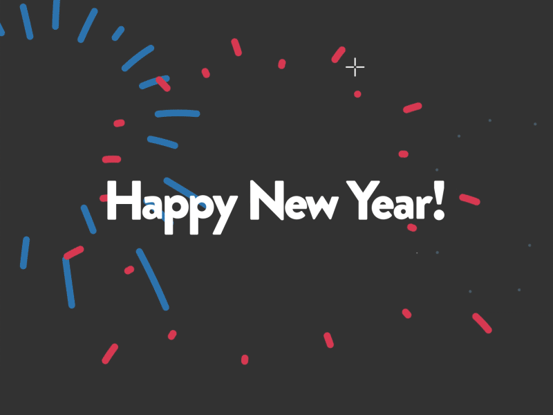 Happy New Year! after effects animated gif animation fire cracker fireworks motion graphics new year new years new years eve nye