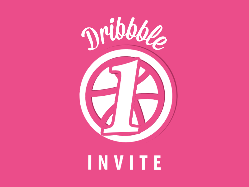 Dribbble Invite 3d animation designers dribbble dribbble invite invite looping gif motion graphic portfolio