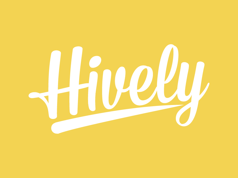 Hively Logo Intro 2d animation after effects animated gif animation gif loop logo logo intro logo reveal loop motion graphics script font
