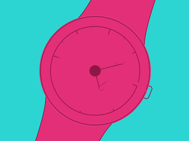 Minimal Watch Face after effects script animated animation gif keyfast looping looping gif scripts transition watch watch face