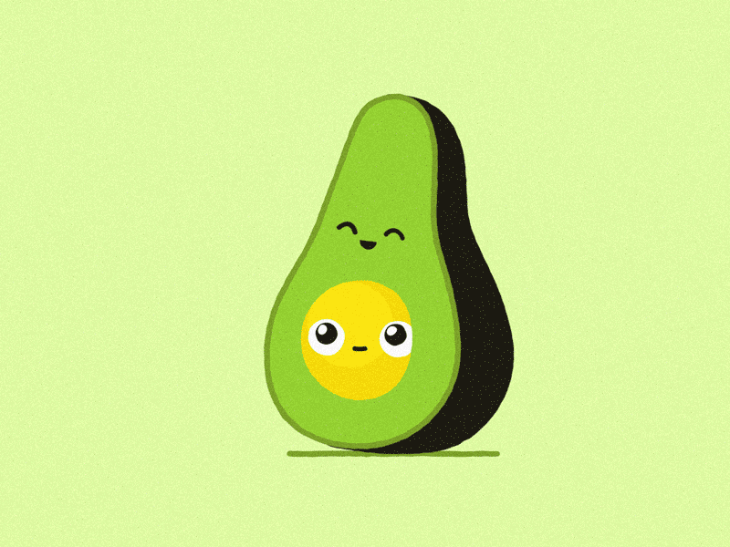 Cute Avocado... Avo-cute-do 2d animation after effects animated gif animation avocados character animation cute gif illustration illustrator looping looping gif motion design motion graphic motion graphics motiongraphics