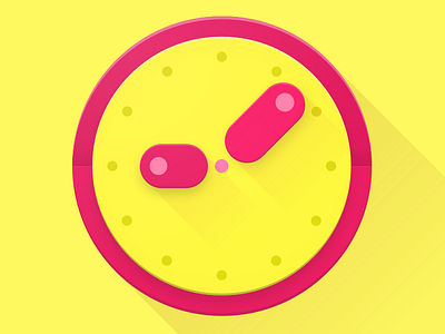 Pop! watch face Product Icon android android wear icon material design pink product icon sketch smart watch smartwatch watch watch face watchface