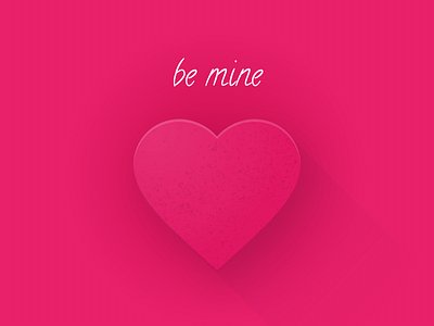 Be mine be mine heart illustration pink sketch valentine