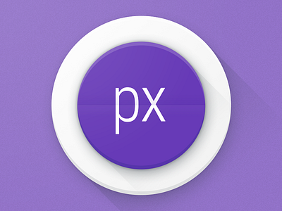 Purple Pixel Logo redesigned fold logo logo design material material design purple purple pixel roboto condensed round logo