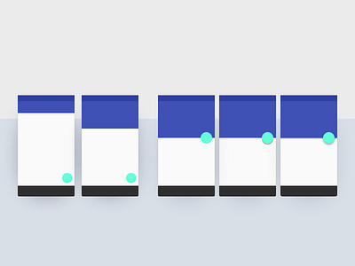 SuperFlat Material composition #1 activity android blue blue palette cyan flat flat design material begin material design palette mobile ui palette ui