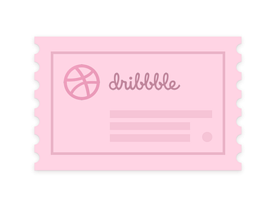 A dribbble invite component #1