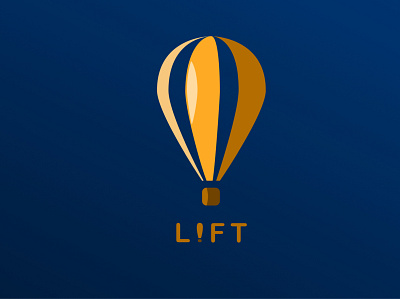 Lift/hot air balloon branding dailylogochallenge design illustration logo logodesign minimal vector
