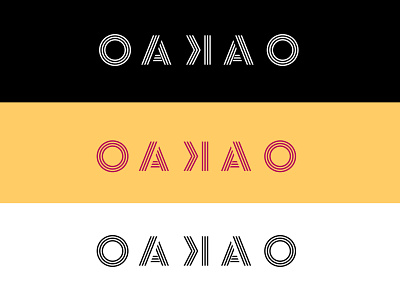 OAKAO fashions branding dailylogochallenge design flat illustration logo logodesign minimal typography vector
