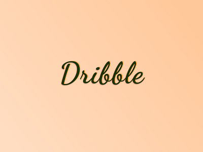 Dribble / Hand written branding dailylogochallenge design flat illustration logo logodesign minimal typography vector