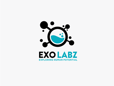 Lab logo animation design illustration logo typography