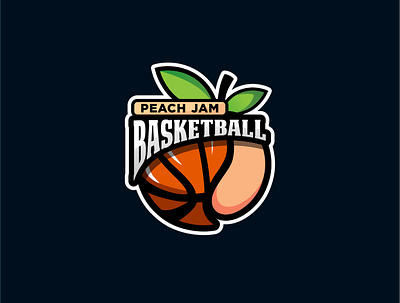 PEACH BASKET graphic design logo