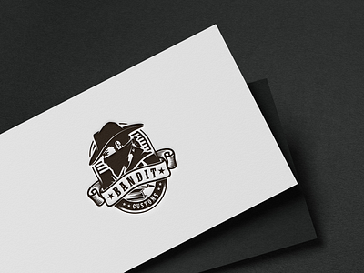 Bandit design illustration logo typography