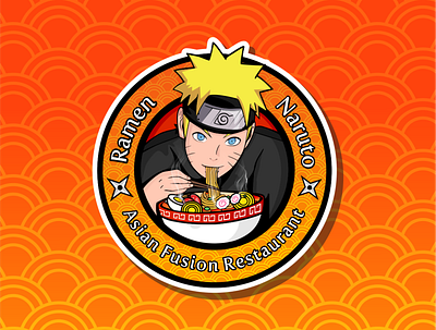 Ramen Naruto branding graphic design logo