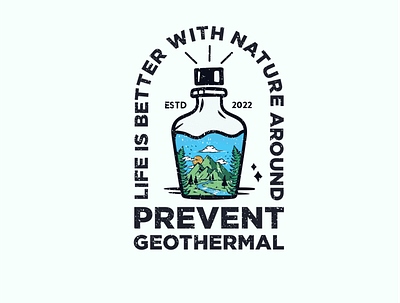 Geothermal graphic design logo motion graphics