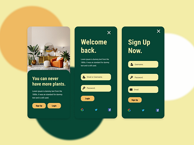 Plant App UI Design.