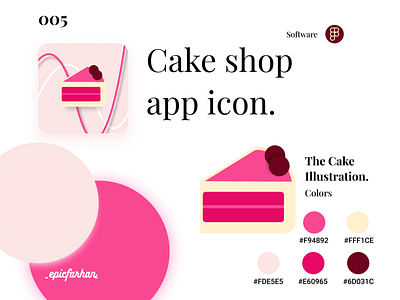 Cake shop app icon :: Daily UI 005