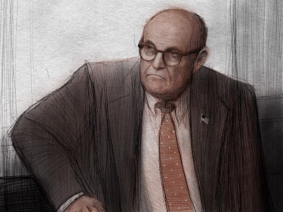 Rudy Giuliani drawing illustration mayor new york political politician portrait portrait art portrait illustration rudy giuliani sketch