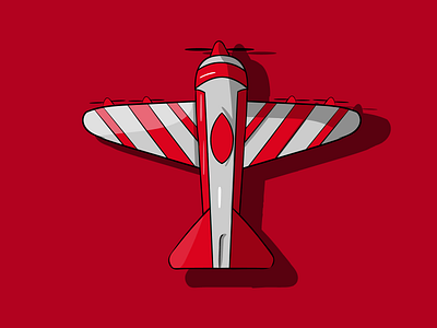 airplane 2d adobe illustrator brand flat hand drawn handdrawn illustration illustrator logo minimal red vector vectorart