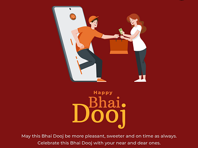 Bhai Dooj Marketing Post brand building branding graphic design illustrator instagram marketing marketing marketing ideas social marketing social media marketing social media post