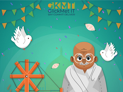 Happy Gandi Jayanti Social Marketing Post