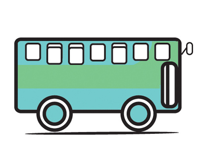 Bus design illustrator ui vector