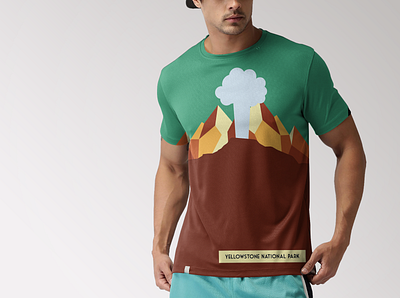 Yellowstone National Park T-Shirt Design branding design graphic design illustration illustrator logo vector