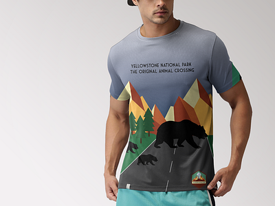 Yellowstone National Park T-Shirt Design (Animal Crossing)