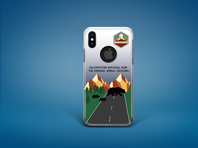 Yellowstone National Park Phone Case branding design graphic design illustration illustrator logo vector