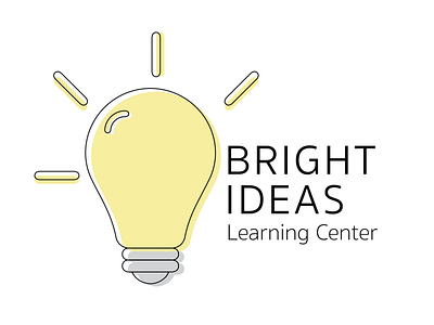 Bright Ideas Learning Center branding design graphic design illustration illustrator logo minimal vector