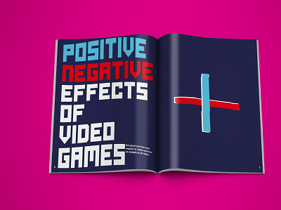 Editorial Spreads 1 editorial design illustration print typography video games