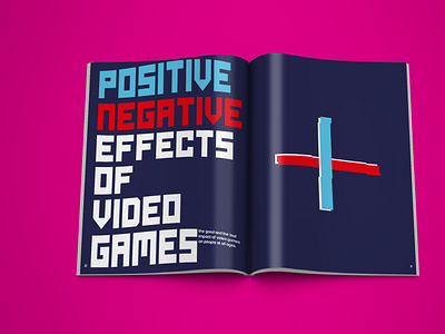Editorial Spreads 1 editorial design illustration print typography video games