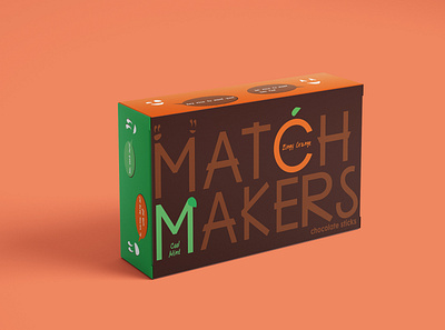 MATCH MAKERS design illustration mockup packaging design typography