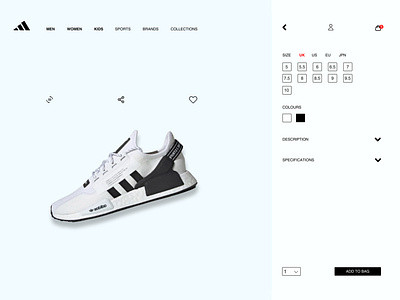 Adidas Web Concept UI