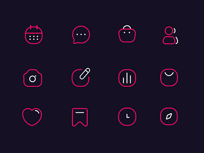 UI Icon Set design desktop ui icon design icons mobile ui ui design website design