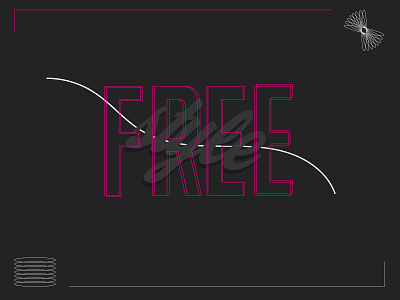 FREE STYLE illustration layout design poster design shapes typography website design