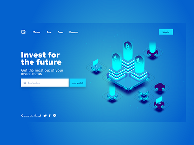 Cryptocurrency Landing Page UI Design