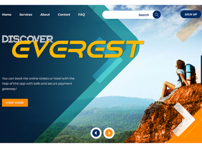 Discover Everest Web Page For Tracking design illustration minimal typography ui ux