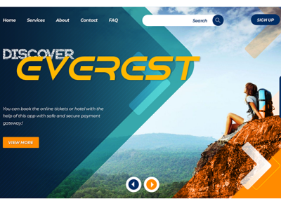 Discover Everest Web Page For Tracking