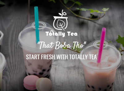 Totally Tea "That Boba Tho" design graphic design ui ux web design