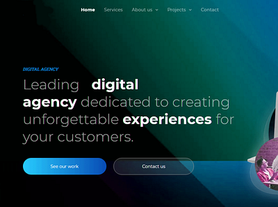 Creative Digital Agency Website design graphic design illustration minimal ui ux webdesign webdevelopment website