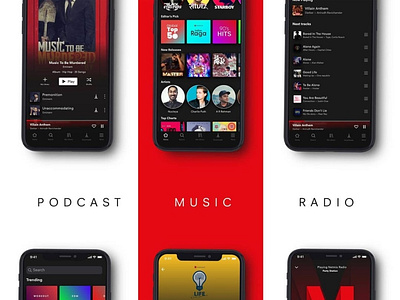 NetMix Podcasts | Netflix Music Concept App analysis analytic analytics applepodcast design illustration logo mobileapp netflix netflixmusic netflixpodcast podcast ui uiux ux