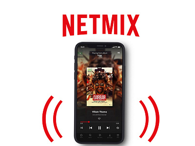 NetMix Podcasts | Netflix Music Concept App analysis analytic analytics design illustration logo mobileapp ui uiux ux
