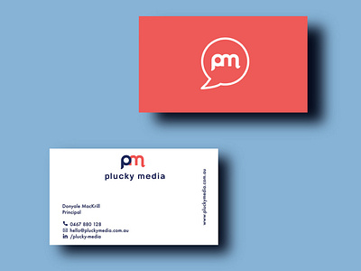 Plucky Media Business Card