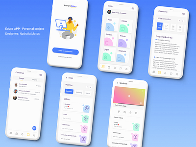 Educa app app appdesign brasil education educational mobile uidesign visualdesign