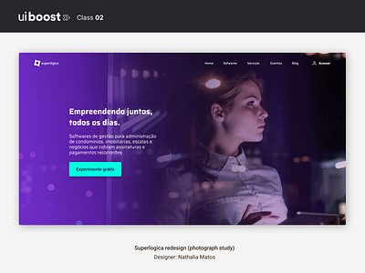 Superlógica landing page - study