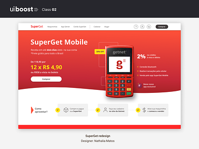 SuperGet - web redesign study brasil brazil clean cleanui freelancer machine maquineta minimalist redesign selling superget uidesign varejo visualdesign webredesign