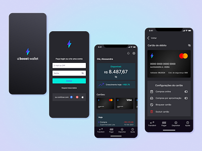 Ui boost wallet app